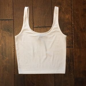 NWOT forever 21 white crop top small